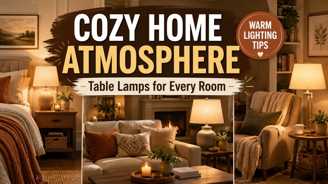 How to Create a Cozy Home Atmosphere with Table Lamps (Lighting Tips for Every Room)
