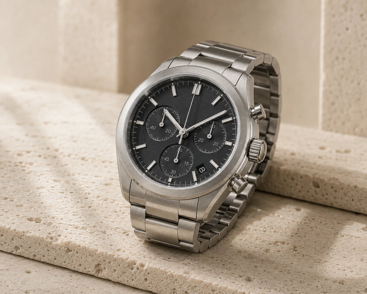 Stainless Steel Chronograph Watch